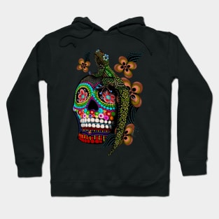 Day Gecko Sugar Skull Hoodie